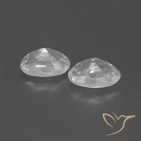 1.64 ct natürliche Weiß Zirkon-Edelsteine, Oval, VVS