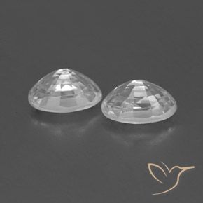 1.70 ct natürliche Weiß Zirkon-Edelsteine, Oval, VVS