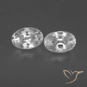 1.60ctw Natürlicher Weiß Zirkon, Oval, VVS-VS