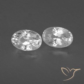 1.60 ct natürliche Weiß Zirkon-Edelsteine, Oval, VVS-VS