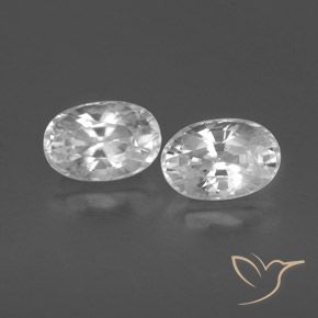 1.67ctw Natürlicher Weiß Zirkon, Oval, VVS