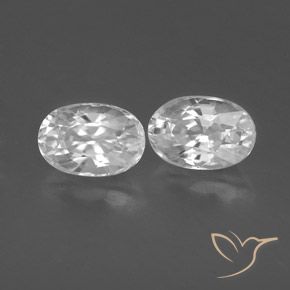 1.67 ct natürliche Weiß Zirkon-Edelsteine, Oval, VVS