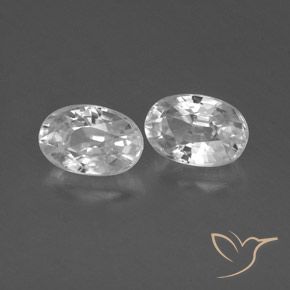 1.62 ct natürliche Weiß Zirkon-Edelsteine, Oval, VVS