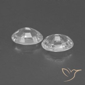 1.62 ct natürliche Weiß Zirkon-Edelsteine, Oval, VVS