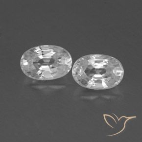 1.66ctw Natürlicher Weiß Zirkon, Oval, VVS