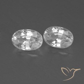 1.66 ct natürliche Weiß Zirkon-Edelsteine, Oval, VVS