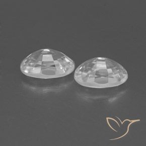 1.66 ct natürliche Weiß Zirkon-Edelsteine, Oval, VVS
