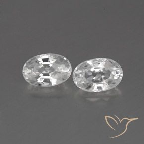 1.71ctw Natürlicher Weiß Zirkon, Oval, VVS-VS