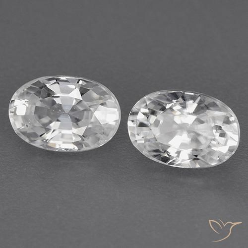 1.72 ct natürliche Weiß Zirkon-Edelsteine, Oval, VVS