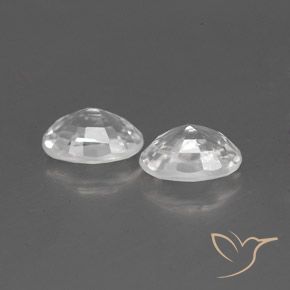 1.62 ct natürliche Weiß Zirkon-Edelsteine, Oval, VVS-VS