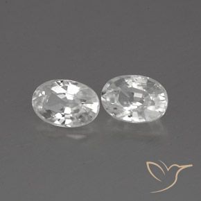 1.71 ct natürliche Weiß Zirkon-Edelsteine, Oval, VVS