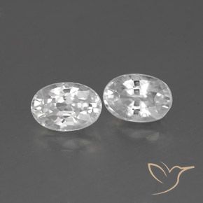 1.75 ct natürliche Weiß Zirkon-Edelsteine, Oval, VVS-VS