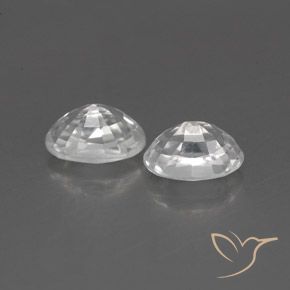 1.75 ct natürliche Weiß Zirkon-Edelsteine, Oval, VVS-VS