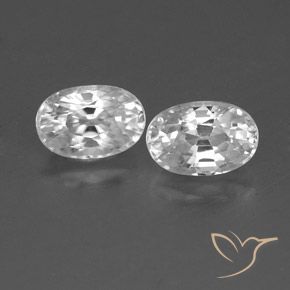 1.76ctw Natürlicher Weiß Zirkon, Oval, VVS-VS