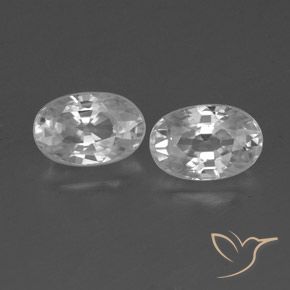 1.69ctw Natürlicher Weiß Zirkon, Oval, VVS