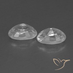 1.69 ct natürliche Weiß Zirkon-Edelsteine, Oval, VVS
