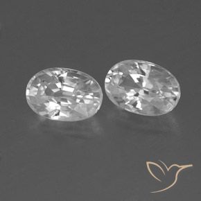 1.66 ct natürliche Weiß Zirkon-Edelsteine, Oval, VVS