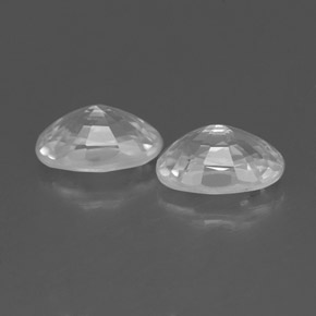 1,59 ct natürliche weißer Zirkon-Edelsteine, Oval Schliff, VVS-VS
