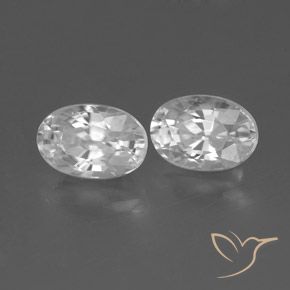 1.65 ct natürliche Weiß Zirkon-Edelsteine, Oval, VS