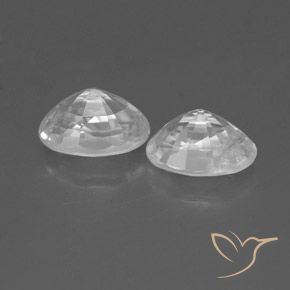 1.65 ct natürliche Weiß Zirkon-Edelsteine, Oval, VS