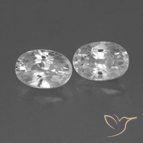 1.74 ct natürliche Weiß Zirkon-Edelsteine, Oval, VVS