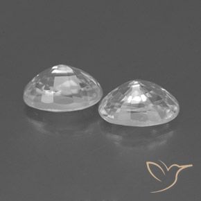 1.74 ct natürliche Weiß Zirkon-Edelsteine, Oval, VVS