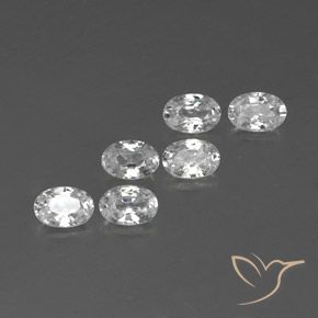 4.23 ct natürliche Weiß Zirkon-Edelsteine, Oval, VVS-VS