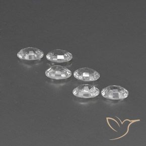 4.23 ct natürliche Weiß Zirkon-Edelsteine, Oval, VVS-VS