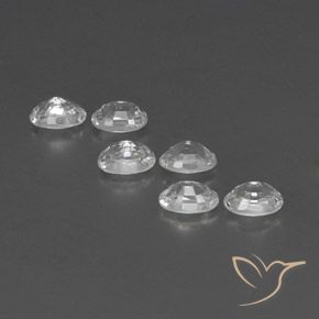 4.86 ct natürliche Weiß Zirkon-Edelsteine, Oval, VVS-VS