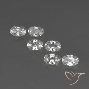4.55ctw Natürlicher Weiß Zirkon, Oval, VVS-VS