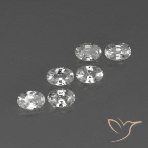 4.55 ct natürliche Weiß Zirkon-Edelsteine, Oval, VVS-VS