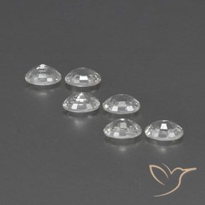 4.55 ct natürliche Weiß Zirkon-Edelsteine, Oval, VVS-VS