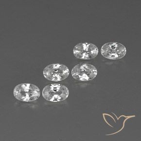 4.70 ct natürliche Weiß Zirkon-Edelsteine, Oval, VVS-VS