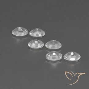 4.70 ct natürliche Weiß Zirkon-Edelsteine, Oval, VVS-VS