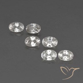 4.79ctw Natürlicher Weiß Zirkon, Oval, VVS-VS