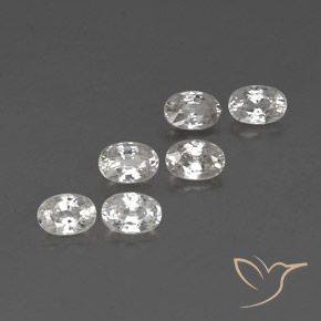 4.79 ct natürliche Weiß Zirkon-Edelsteine, Oval, VVS-VS