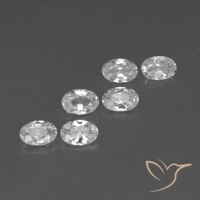 4.13 ct natürliche Weiß Zirkon-Edelsteine, Oval, VVS-VS