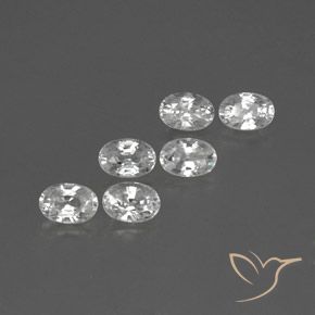 4.70 ct natürliche Weiß Zirkon-Edelsteine, Oval, VVS-VS