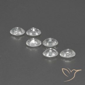 4.70 ct natürliche Weiß Zirkon-Edelsteine, Oval, VVS-VS