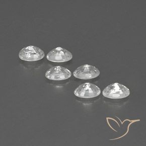 4.82 ct natürliche Weiß Zirkon-Edelsteine, Oval, VVS-VS
