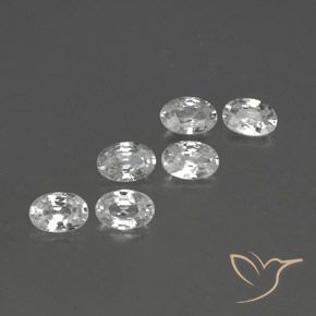 4.02 ct natürliche Weiß Zirkon-Edelsteine, Oval, VVS-VS
