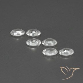 4.02 ct natürliche Weiß Zirkon-Edelsteine, Oval, VVS-VS