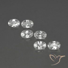 4.39ctw Natürlicher Weiß Zirkon, Oval, VVS-VS, Photo A