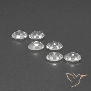 4.39 ct natürliche Weiß Zirkon-Edelsteine, Oval, VVS-VS