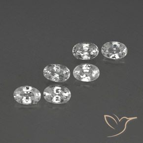 4.63 ct natürliche Weiß Zirkon-Edelsteine, Oval, VVS-VS