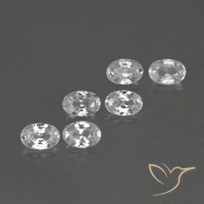 4.61 ct natürliche Weiß Zirkon-Edelsteine, Oval, VVS-VS