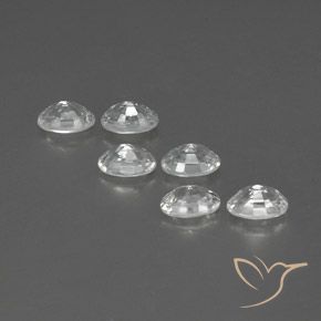 4.98 ct natürliche Weiß Zirkon-Edelsteine, Oval, VVS-VS