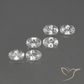 4.36 ct natürliche Weiß Zirkon-Edelsteine, Oval, VVS-VS
