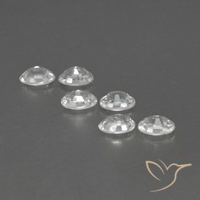 4.36 ct natürliche Weiß Zirkon-Edelsteine, Oval, VVS-VS