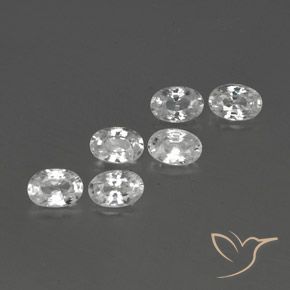 4.60 ct natürliche Weiß Zirkon-Edelsteine, Oval, VVS-VS